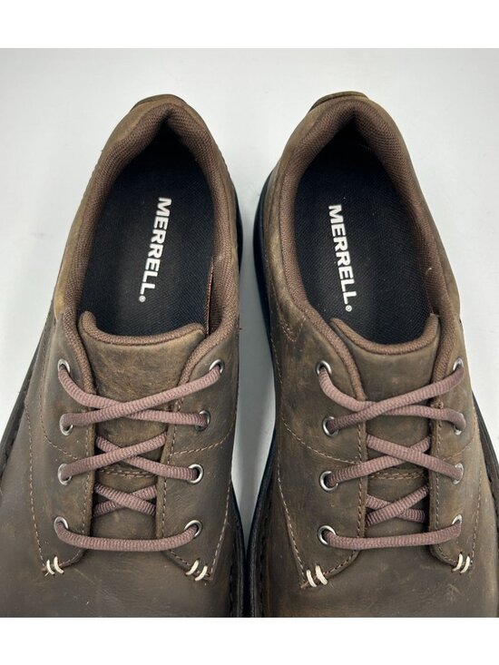 Merrell Men\'s Brown Leather World Legend 2 Lace Up Loafers Shoes Size 8 3295 main image 7